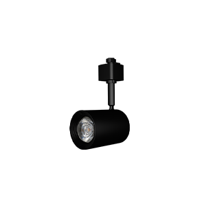 ATOM Track. Fixture ATM/TF/J/BL, J - Juno, Black. Module ATM/L6/927/FL/DIM120, 7W, 2700K, 35°.