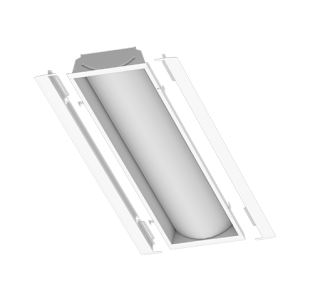 4,000 Lumen 1x4 LED Volumetric Troffer with Universal Voltage 0-10V Dimming Driver. 4000K, 80CRI.