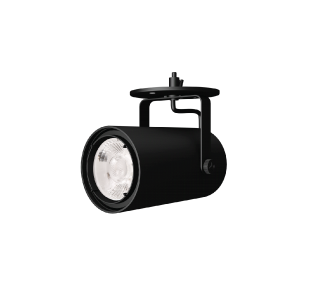 ORBIT Track Fixture - Large, 30/40W, 2700K, 35°, Black finish - (ORB/BODY/L/BL + ORB/LED/L3040/927 + ORB/OPTIC/L/FL + ORB/DRIVER/L/DIM120V + ORB/ADPT/L/CM/BL)