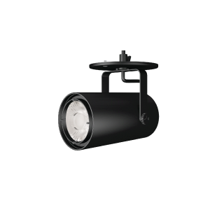 ORBIT Track Fixture - Medium, 15/20W, 2700K, 35°, Black finish - (ORB/BODY/M/BL + ORB/LED/M1520/927 + ORB/OPTIC/M/FL + ORB/DRIVER/M/DIM120V + ORB/ADPT/M/CM/BL)