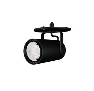 ORBIT Track Fixture - Small, 7/10W, 2700K, 35°, Black finish - (ORB/BODY/S/BL + ORB/LED/S0710/927 + ORB/OPTIC/S/FL + ORB/DRIVER/S/DIM120V + ORB/ADPT/S/CM/BL)