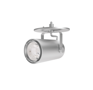 ORBIT Track Fixture - Small, 7/10W, 2700K, 35°, Silver finish - (ORB/BODY/S/SV + ORB/LED/S0710/927 + ORB/OPTIC/S/FL + ORB/DRIVER/S/DIM120V + ORB/ADPT/S/CM/SV)