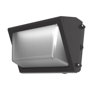 10,000 Lumen Open Face Large Wall Pack, CCT selectable 3/4/5000K; Lumen Selectable 5000L/8000L/10,000L; fixture front of casting including LED board and lens