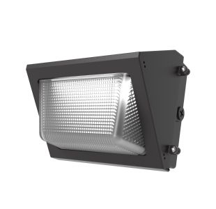 5000 Lumen Open Face Medium Wall Pack, CCT selectable 3/4/5000K; Lumen Selectable 3000L/5000L; Universal Voltage, Bronze Finish, DLC Listed;