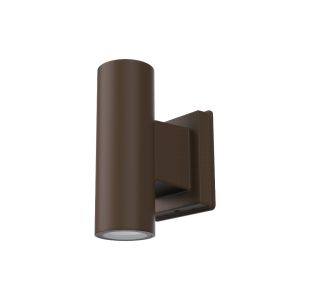 UNIFY Cylinder Series 3" Direct-Indirect, 07L/09L/12L, Universal Voltage 120-277V, Selectable CCT (3000, 3500, 4000K), Wide Flood 60° Direct Distribution, Wide Flood 60° Indirect Distribution, Wall Mounted, Bronze Finish