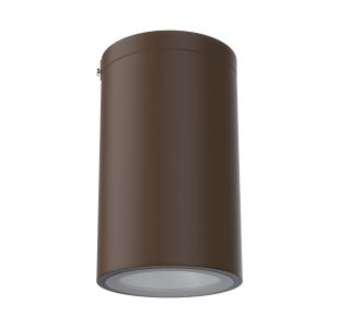 UNIFY Cylinder Series 6" Direct, 22L/26L/32L, Universal Voltage 120-277V, Selectable CCT (3000, 3500, 4000K), Wide Flood 60° Direct Distribution, Surface Mounted, Bronze Finish